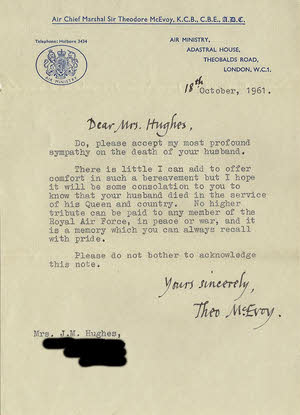 Air Ministry letter